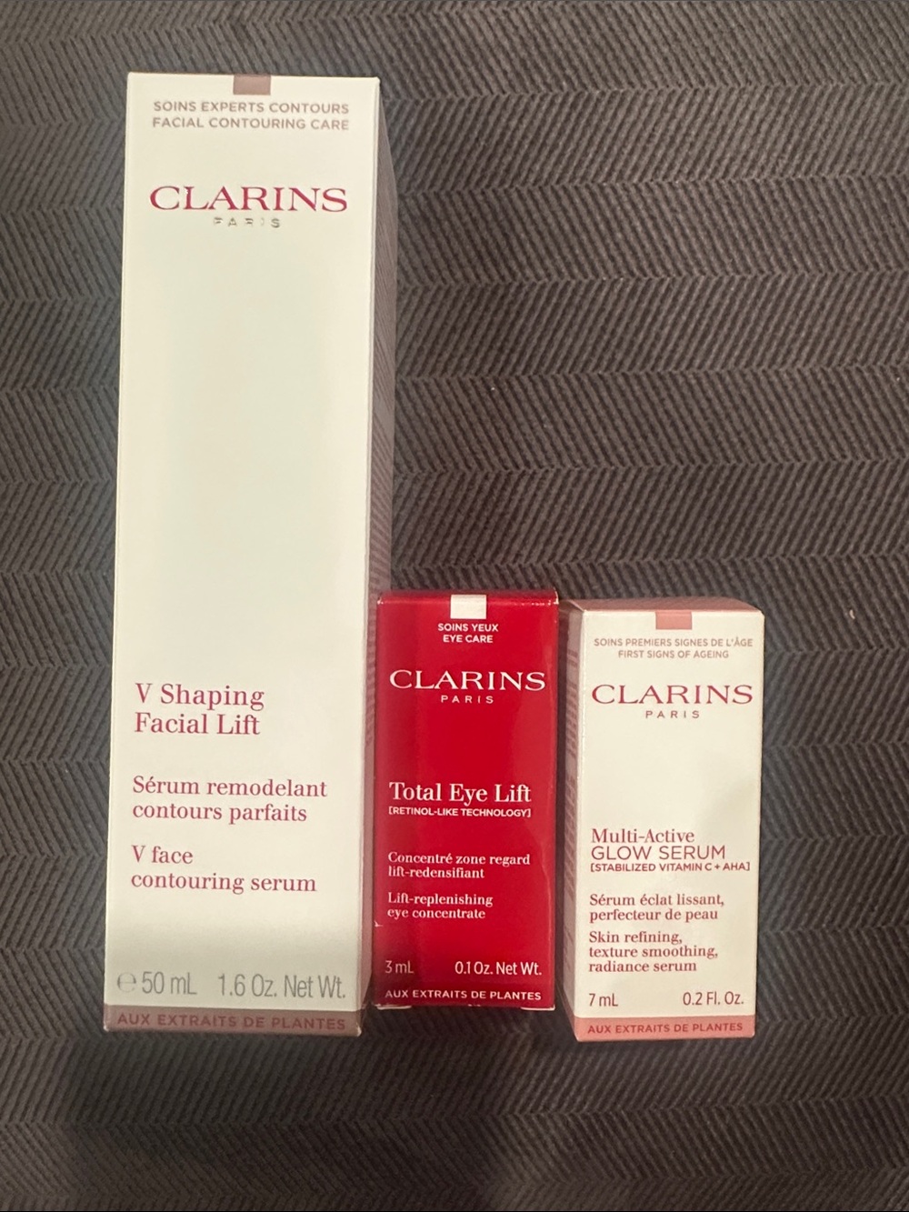 Clarins  V shaping facial lift 1.7oz Bundle !